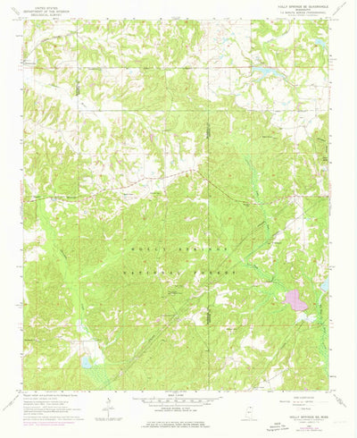 United States Geological Survey Holly Springs SE, MS (1964, 24000-Scale) digital map