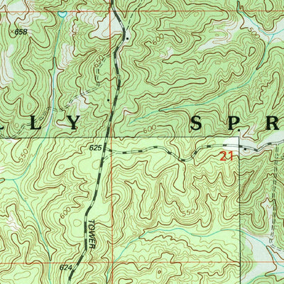 United States Geological Survey Holly Springs SE, MS (2000, 24000-Scale) digital map
