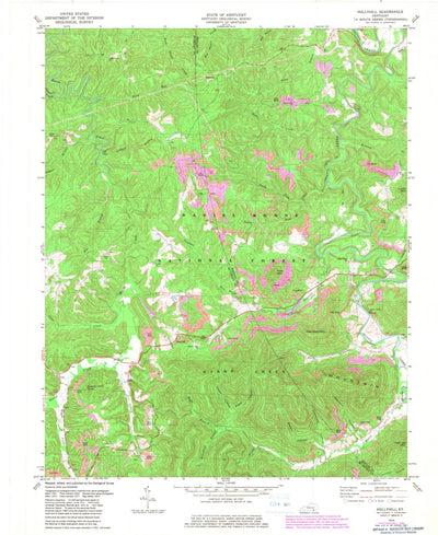 United States Geological Survey Hollyhill, KY (1979, 24000-Scale) digital map