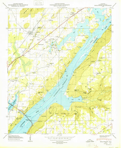 United States Geological Survey Hollywood, AL (1950, 24000-Scale) digital map