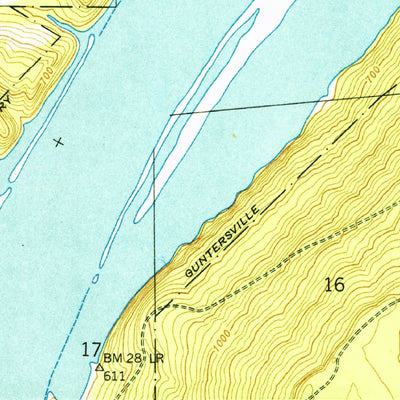 United States Geological Survey Hollywood, AL (1950, 24000-Scale) digital map