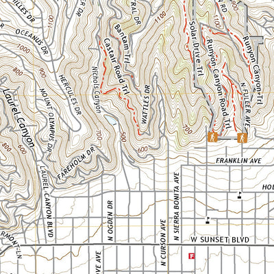 United States Geological Survey Hollywood, CA (2022, 24000-Scale) digital map