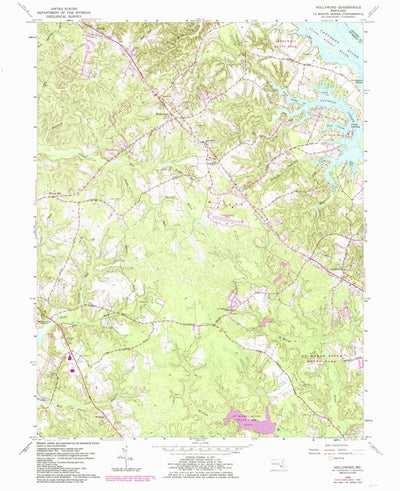 United States Geological Survey Hollywood, MD (1963, 24000-Scale) digital map