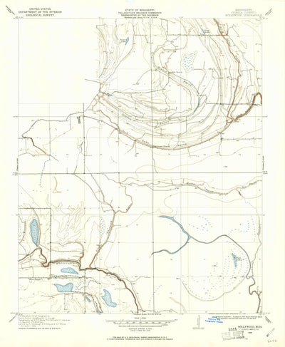 United States Geological Survey Hollywood, MS (1908, 24000-Scale) digital map