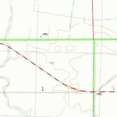 United States Geological Survey Hollywood, MS (1982, 24000-Scale) digital map