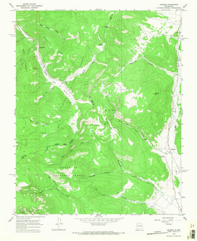 United States Geological Survey Holman, NM (1965, 24000-Scale) digital map