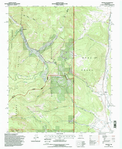 United States Geological Survey Holman, NM (1995, 24000-Scale) digital map