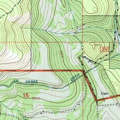 United States Geological Survey Holman, NM (1995, 24000-Scale) digital map