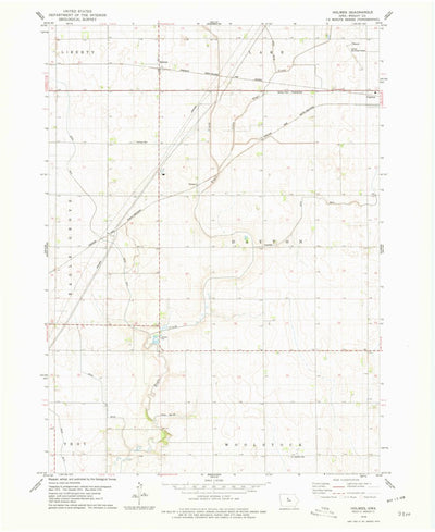 United States Geological Survey Holmes, IA (1978, 24000-Scale) digital map