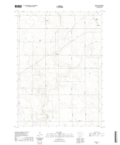United States Geological Survey Holmes, IA (2022, 24000-Scale) digital map