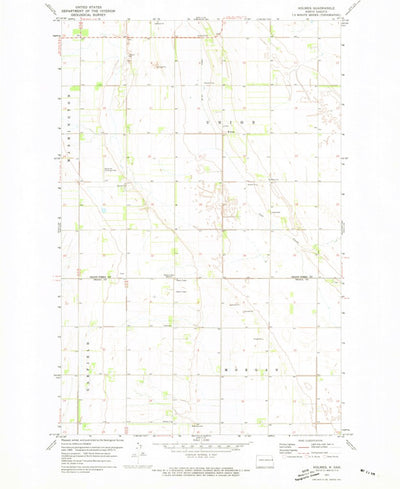 United States Geological Survey Holmes, ND (1971, 24000-Scale) digital map