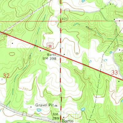 United States Geological Survey Holmesville, MS (1972, 24000-Scale) digital map