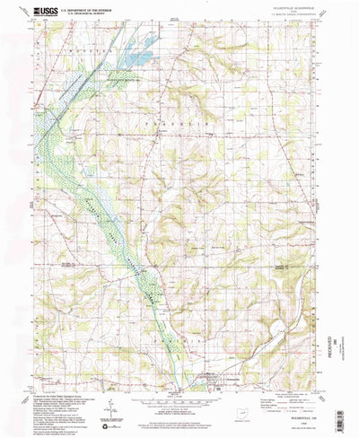 United States Geological Survey Holmesville, OH (1994, 24000-Scale) digital map