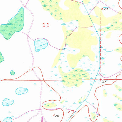 United States Geological Survey Holopaw SW, FL (1953, 24000-Scale) digital map
