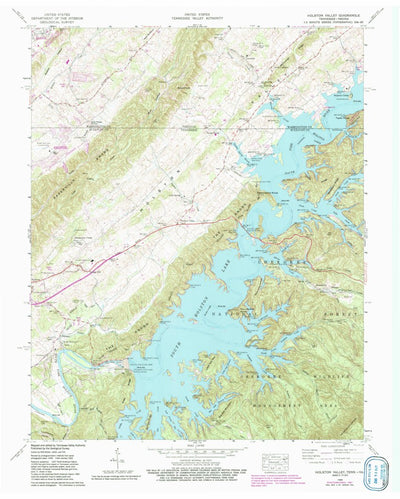 United States Geological Survey Holston Valley, TN-VA (1960, 24000-Scale) digital map