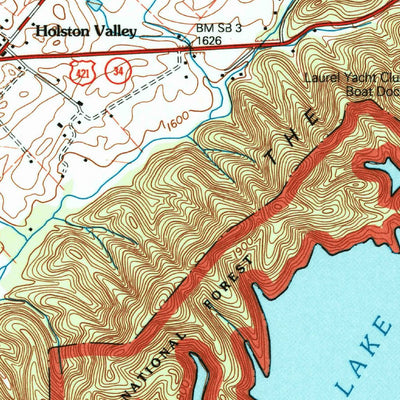 United States Geological Survey Holston Valley, TN-VA (2003, 24000-Scale) digital map