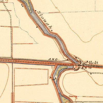 United States Geological Survey Holt, CA (1913, 31680-Scale) digital map