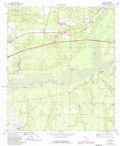 United States Geological Survey Holt, FL (1973, 24000-Scale) digital map