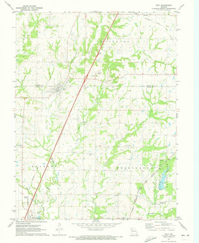 United States Geological Survey Holt, MO (1971, 24000-Scale) digital map