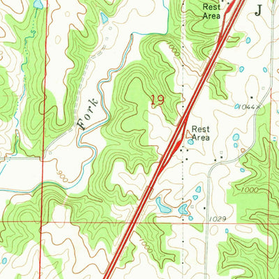 United States Geological Survey Holt, MO (1971, 24000-Scale) digital map