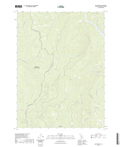 United States Geological Survey Holter Ridge, CA (2021, 24000-Scale) digital map