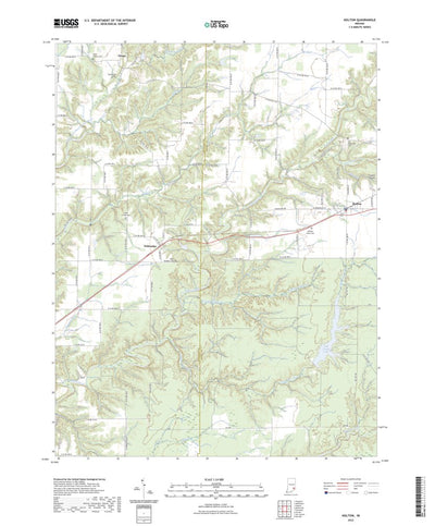 United States Geological Survey Holton, IN (2022, 24000-Scale) digital map