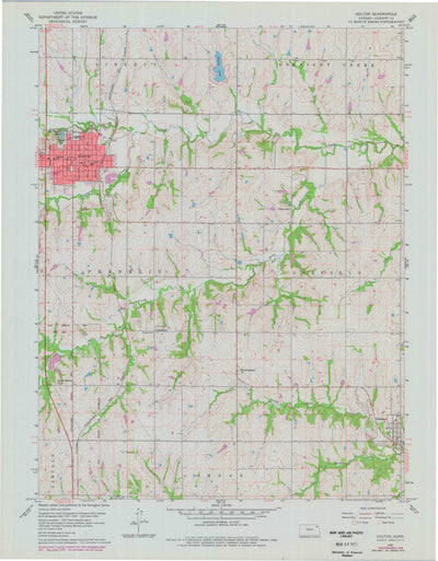 United States Geological Survey Holton, KS (1960, 24000-Scale) digital map