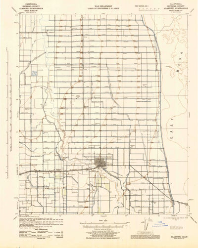United States Geological Survey Holtville, CA (1945, 62500-Scale) digital map