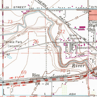 United States Geological Survey Holtville West, CA (1956, 24000-Scale) digital map