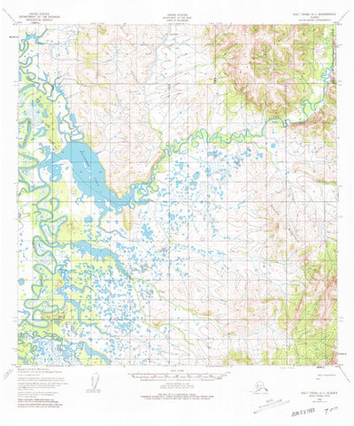 United States Geological Survey Holy Cross A-1, AK (1952, 63360-Scale) digital map