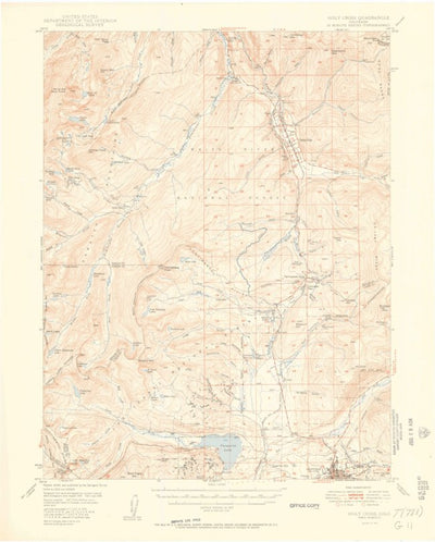 United States Geological Survey Holy Cross, CO (1951, 62500-Scale) digital map