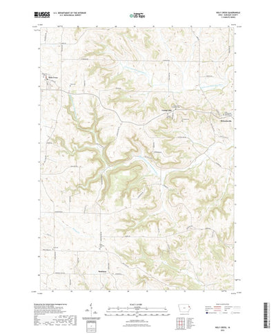 United States Geological Survey Holy Cross, IA (2022, 24000-Scale) digital map