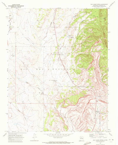 United States Geological Survey Holy Ghost Spring, NM (1969, 24000-Scale) digital map