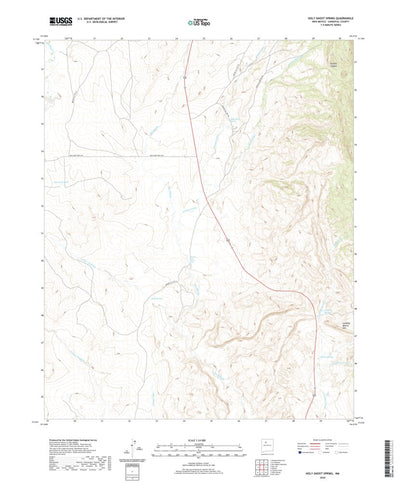 United States Geological Survey Holy Ghost Spring, NM (2020, 24000-Scale) digital map
