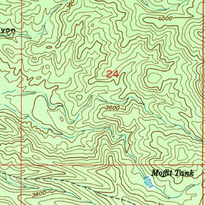 United States Geological Survey Holy Joe Peak, AZ (1949, 24000-Scale) digital map
