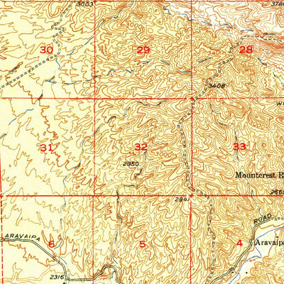 United States Geological Survey Holy Joe Peak, AZ (1949, 62500-Scale) digital map