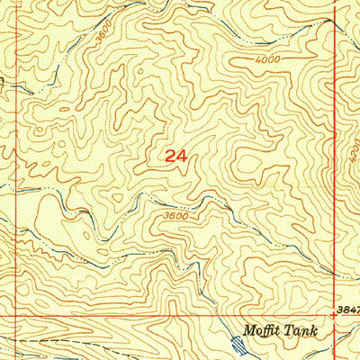 United States Geological Survey Holy Joe Peak, AZ (1950, 24000-Scale) digital map