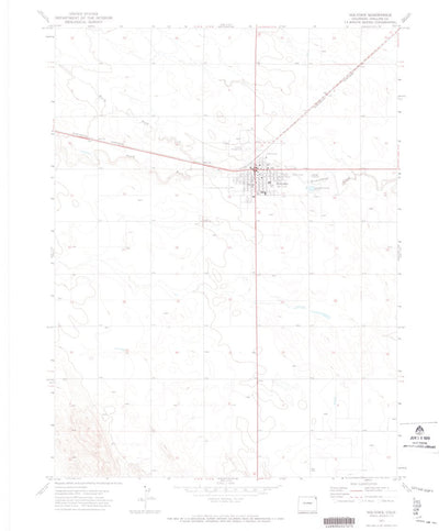 United States Geological Survey Holyoke, CO (1971, 24000-Scale) digital map