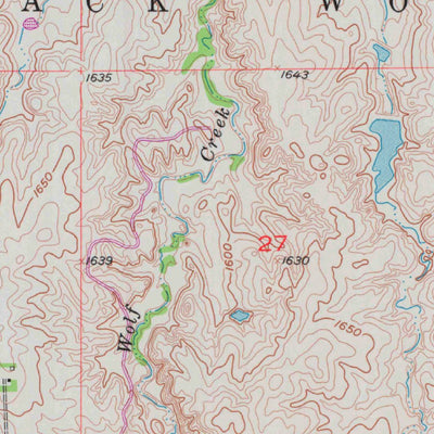 United States Geological Survey Holyrood NE, KS (1957, 24000-Scale) digital map