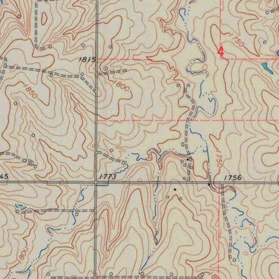 United States Geological Survey Holyrood NW, KS (1964, 24000-Scale) digital map