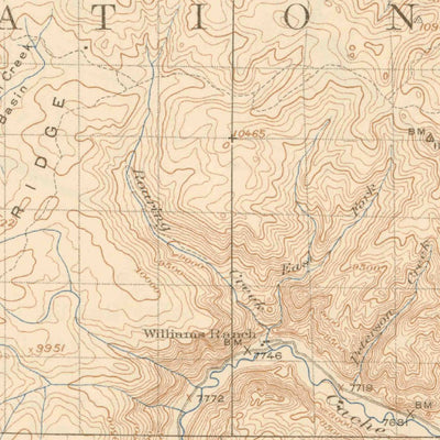 United States Geological Survey Home, CO-WY (1920, 125000-Scale) digital map