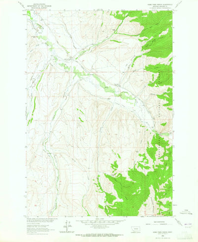 United States Geological Survey Home Park Ranch, MT (1963, 24000-Scale) digital map