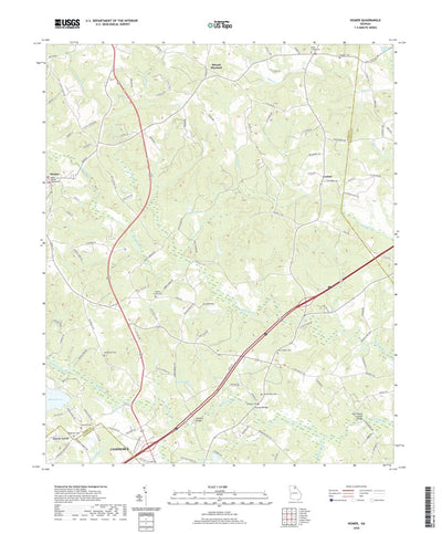 United States Geological Survey Homer, GA (2020, 24000-Scale) digital map