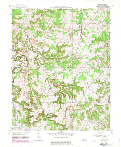 United States Geological Survey Homer, KY (1951, 24000-Scale) digital map