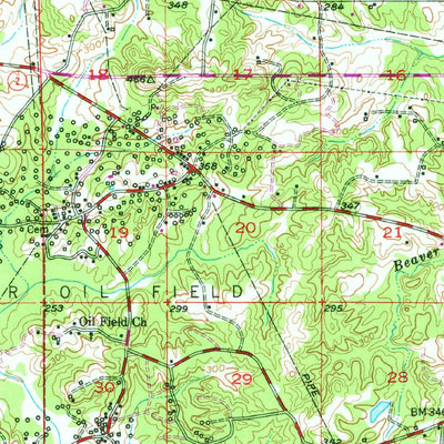 United States Geological Survey Homer, LA (1952, 62500-Scale) digital map