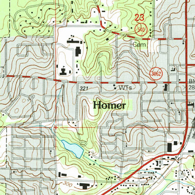 United States Geological Survey Homer, LA (2003, 24000-Scale) digital map