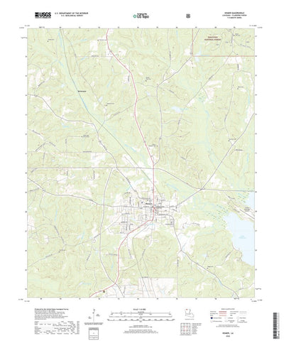 United States Geological Survey Homer, LA (2020, 24000-Scale) digital map