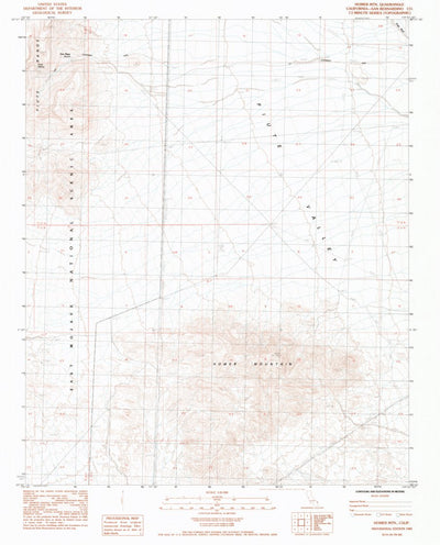 United States Geological Survey Homer Mountain, CA (1984, 24000-Scale) digital map