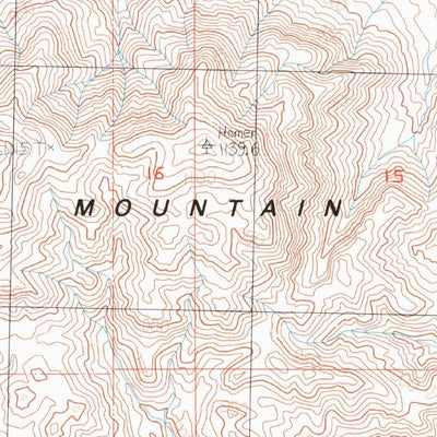 United States Geological Survey Homer Mountain, CA (1984, 24000-Scale) digital map