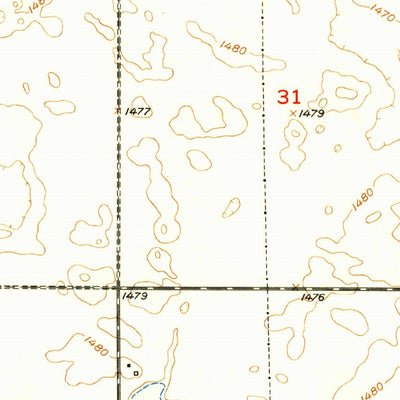 United States Geological Survey Homer, ND (1952, 24000-Scale) digital map
